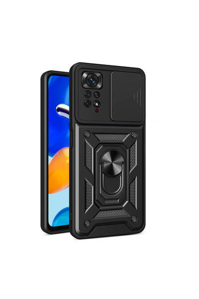 Kılıfist حافظة هاتف Xiaomi Redmi Note 11 Pro 4G مع حماية للكاميرا وحامل مغناطيسي