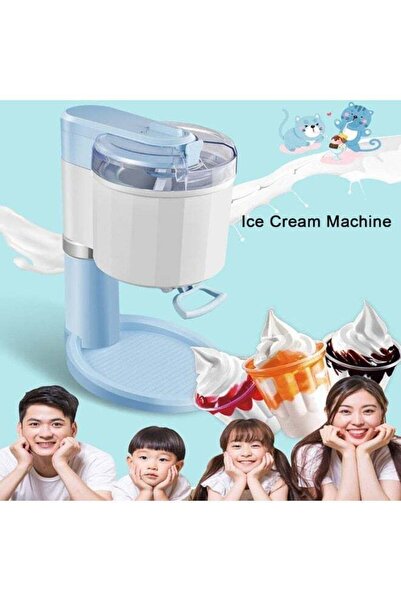 Generic Home Ice Cream Maker 1000ml Capacity | Electric Soft Serve Ice Cream Machine with Transparent Viewing Window, Detachable Easy Clean Bowl, One Button Operation, Timer Function, Homemade Dessert Maker f