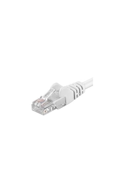 PremiumCord Cablu patch UTP RJ45-RJ45 Cat.6, 0.25m, alb, "UTP-6-0.25-W"