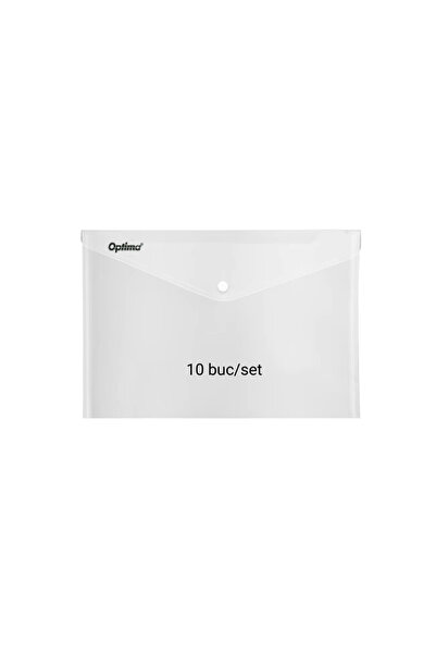 Optima Mapa Pp Protectie Documente A5 Landscape, Inchidere Cu Capsa, 10/Set, ...