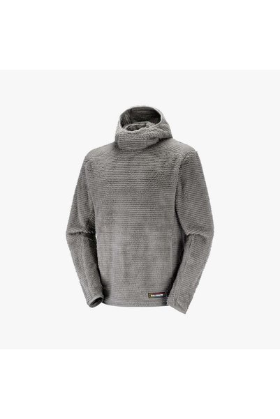 Salomon THERNOVA Erkek Kapüşonlu Polar Castor Gray LC3049300
