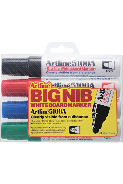 artline Marker Pentru Tabla De Scris 5100A, Corp Metalic, Varf Rotund 5.0Mm, ...