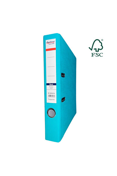 Optima Biblioraft A4, Plastifiat Pp/Paper, Margine Metalica, 50 Mm, Classic -...