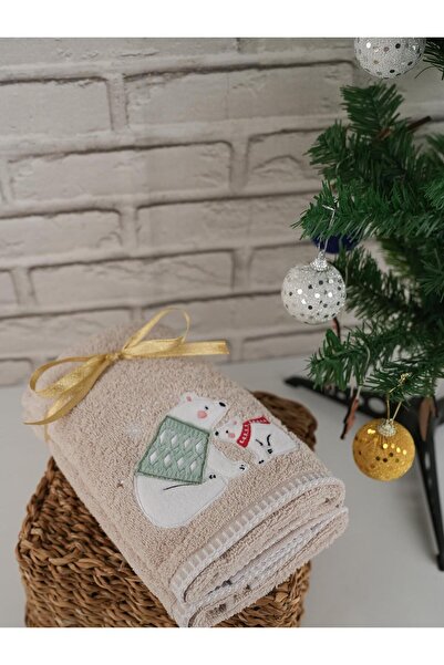 Baveno 100% Cotton Moden Special Embroidered 2-Piece Towel Set 41X71 cm