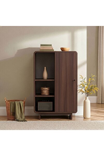 Rani Mobilya Rani Home Kitaplık Milano Ceviz 70 Cm HC-6220