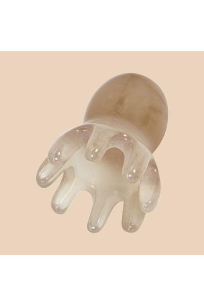 Choice Gray Cute Octopus Scalp Massage Comb (Resin)｜Korean Hair Care, Stress ...