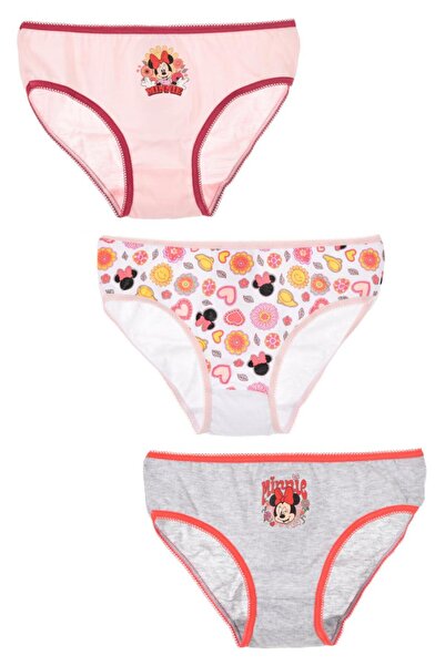 Sun City Fashion Group Σετ κυλοτάκια 3τμχ. "Minnie Mouse" γκρι μελανζέ απο ορ...