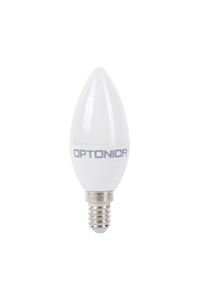OPTONICA Led Κερί E14 C37 8W Θερμό Λευκό