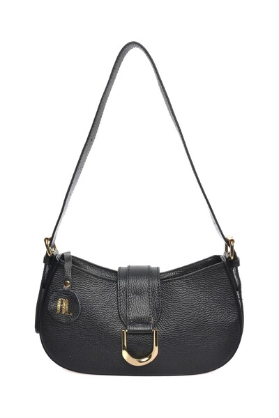 SimpleFind Anna Luchini Geanta piele -Marguerite-Negru,Geanta de umar piele n...