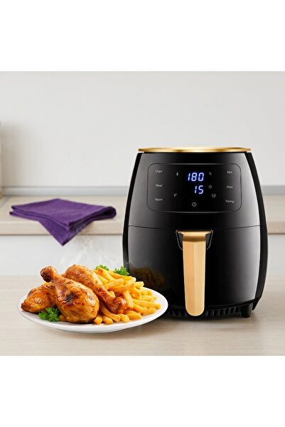 DeaL Friteuză cu aer cald 2400W 6L — Gătește rapid și sănătos 🍗 ✨