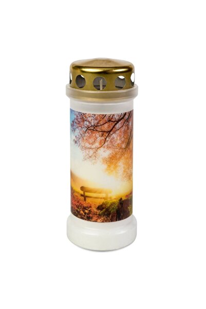 Bolsius Set 2 x Candela Alba Nr. 6 cu Capac Toamna