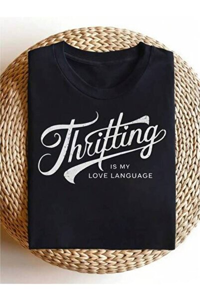 23ERVA 1pc Womens Thrifting Is My Love Language TshirtCotton 180gsm.Printed T...