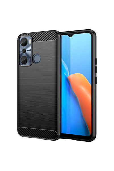 INFINIX Husă de protecție Carbon pentru Hot 20i, neagră