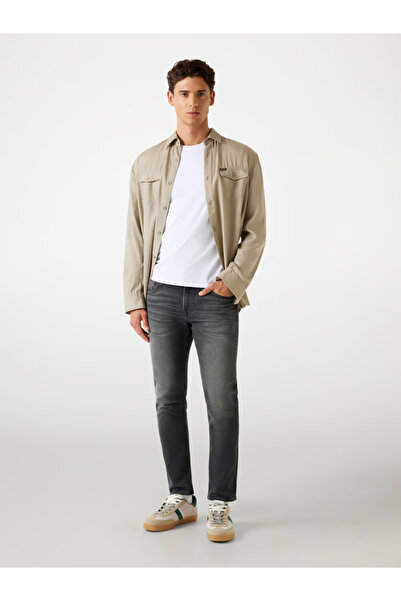 Guess Men's Gray Denim Skinny Fit Jeans