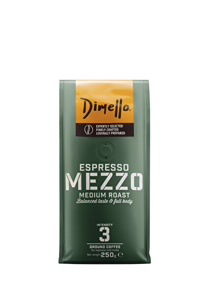 DİMELLO Cafea măcinată, DIMELLO, Mezzo, Espresso, 250g
