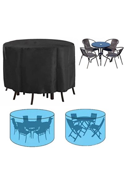 STARSTAR Patio Furniture Protective Cover - Waterproof Round Table Outdoor an...