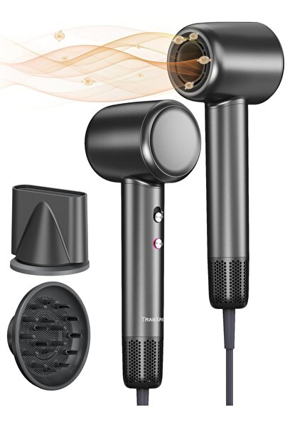 OtherMax Uscător profesional ionic cu difuzor – 500 de milioane de ioni, usca...