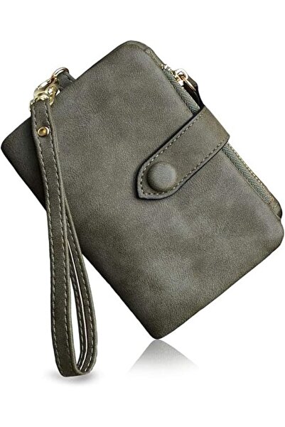 STARSTAR Women's mini wallet army green PU holder.