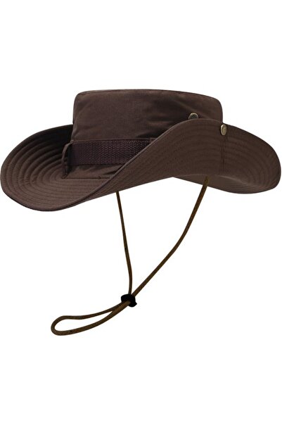 STARSTAR Sun hat dark beige breathable mesh wide brim hunting/camping/travel.