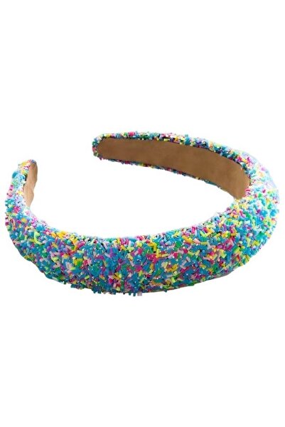 STARSTAR Women's sequined headband pink candy wide hair accessory.