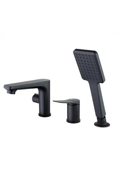LEMARK BATHROOM EQUIPMENT Baterie cadă Lemark Bronx LM 3745 BL Negru