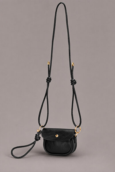 Housebags Black Covered Micro Women's Shoulder and Crossbody Bag – Adjustable...