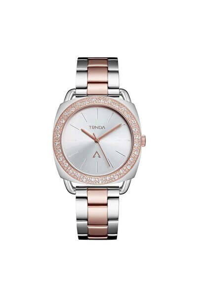 TRNDA Women's Stainless Steel Watch, Silver-Rose Gold | Trnda-Ss35
