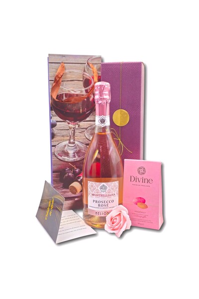 CADOURI PREMIUM Cadou personalizat 72 ani cu prosecco rose Montelliana,migdal...