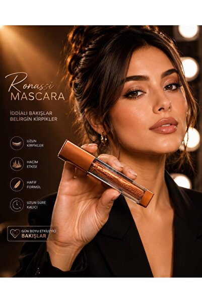 Genel Markalar Ronassi Mascara Metalik Bronz Renkli Hacim ve Uzunluk Etkili M...