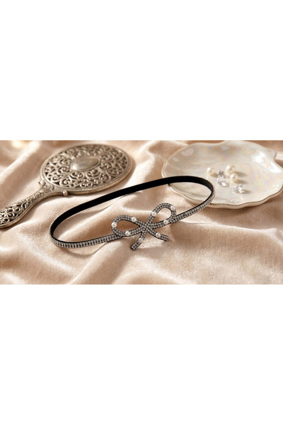 Shiklik Women's Elastic Hair Band with Stones and Pearls - Different Figure O...