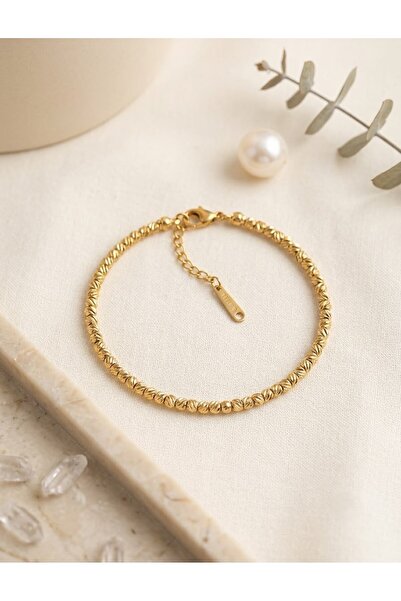 Archhazel Jewelery Minimal Dorica Beaded Modern Trend Gold Steel Bracelet