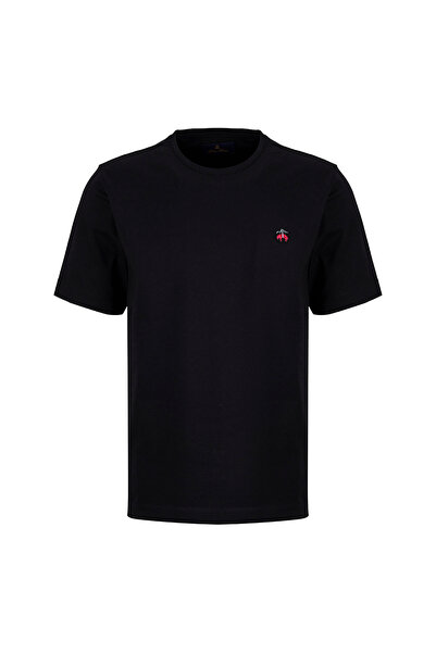 BROOKS BROTHERS Siyah Erkek Logo Baskılı Polo T-Shirt BBSS26MTS018