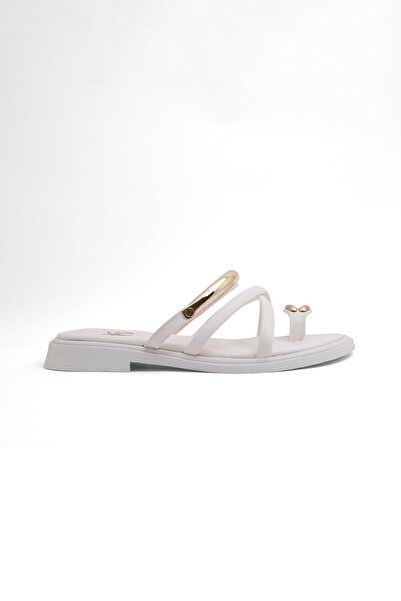 Mamito Ayakkabı Y 07 Buckle Detailed Flip Flops