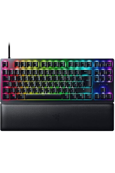 RAZER لوحة مفاتيح هنتسمان ميني للألعاب بنسبة 60% (مفاتيح بنفسجية): مفاتيح سري...