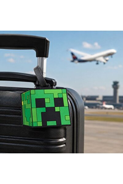 BAMI NETWORK Eticheta bagaj model Minecraft silicon 10x8cm calatorii