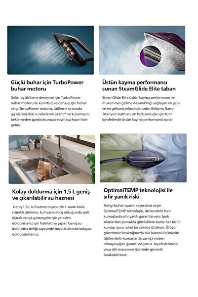 Philips Yeni 7000 Serisi Perfectcare Steam Generator Buhar Kazanlı Ütü, PSG7200/20
