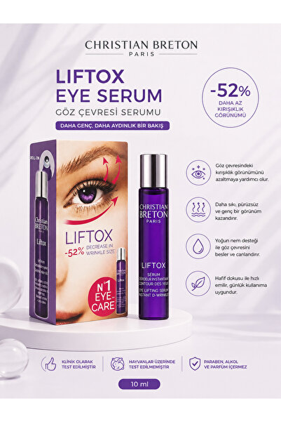 Christian Breton Liftox Eye Serum 10 ml – Göz Çevresini Sıkılaştırıcı, Nemlen...