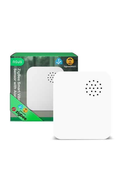 Nous Senzor Vibratii Smart E14 Zigbee 3.0, alarma anti-efractie cu sirena put...