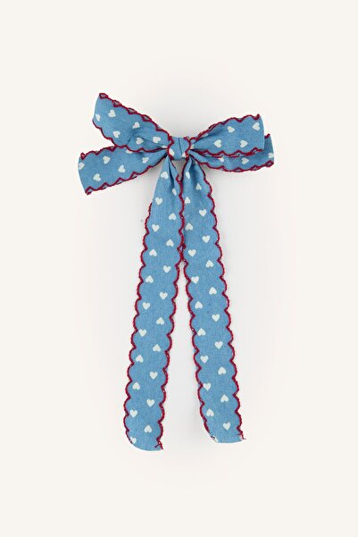 DeFacto Girl's Heart Patterned Bow Hair Clip I2699A8Ns