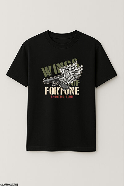 CALKARCOLLECTION Unisex Oversize Wings of Fortune Tshirt