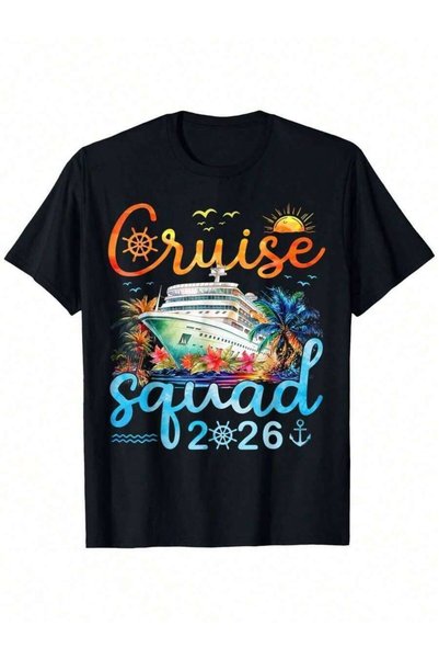 2BIR Y Vacations Men's & Matching Crew Neck Tees, Ultra-Soft Breathable Moist...