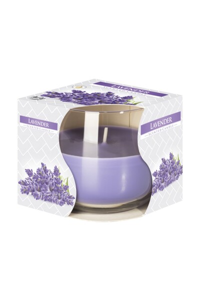 LCA Set 3 x Lumanare Parfumata in Pahar Lavanda, 18 Ore