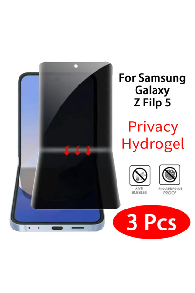 Choice1 Privacy Hydrogel 3Pcs For Galaxy Z Flip 5 3Pcs Anti-Spy Hydrogel Film...