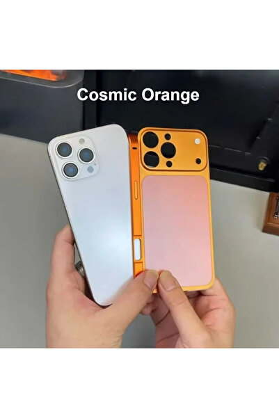 Choice1 14 Pro Max Orange Original Color Alloy Frame Case For 13 14 15 16 Pro...
