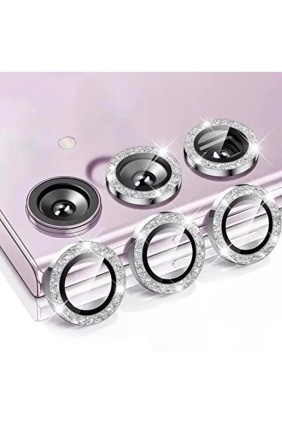 Choice10 S24 FE Silver 2026 Gitter Camera Lens Ring Glass For S24 FE S24+ S23...
