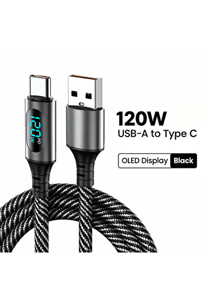 Choice1 1m USB A to Type C NNBILI 120W USB Type C To Type C Cable LED Display...