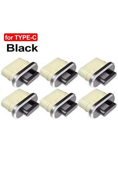 Choice 6Pcs Black Anti-Dust Plug Charge Port DIY Dust Plug for iPhone 17 16 T...