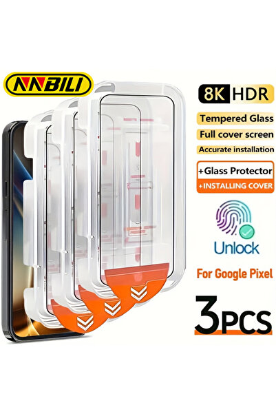 Choice7 Google Pixel 10a High Definition 3 Pieces NNBILI 3pcs Full Cover Scre...