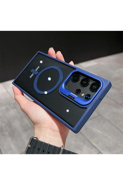 Choice93 For S26Ultra DarkBlue For Magsafe Hidden Holder Clear Case For S26 S...