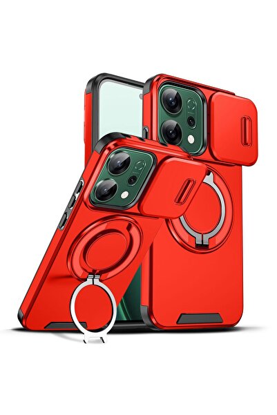 Choice3 OPPO Reno14 Pc + tpu Case & Holder LHZHTL red Sliding Camera Lens Pro...